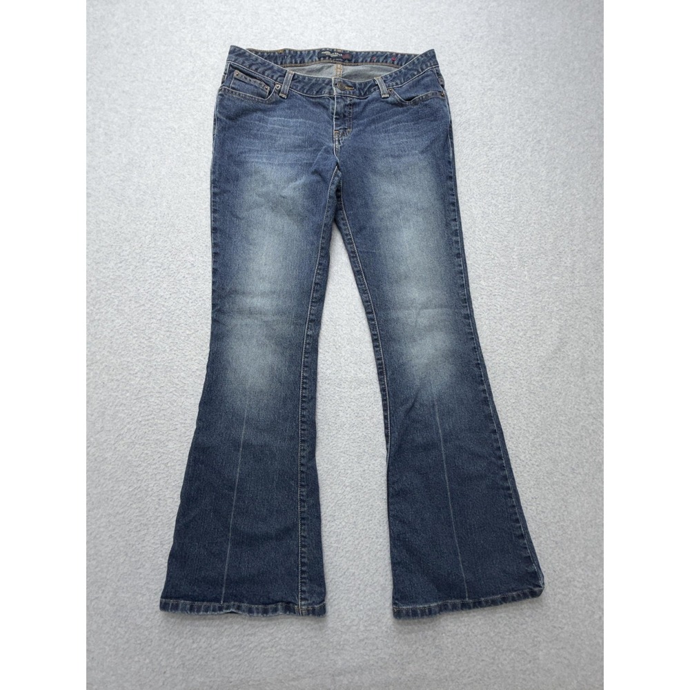 American Eagle Vintage Bootcut Flare Jeans Womens 10 Blue Mid Rise Y2K 7759-R1